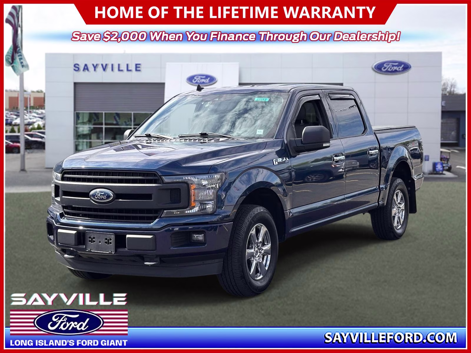 2019 Blue Jeans Metallic Ford F-150 XLT 4WD SuperCrew 5.5' Box 4X4 Truck