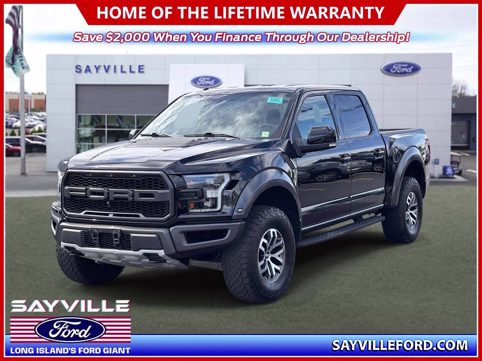 2017 Shadow Black Ford F-150 Raptor 4WD SuperCrew 5.5' Box 4X4 Truck