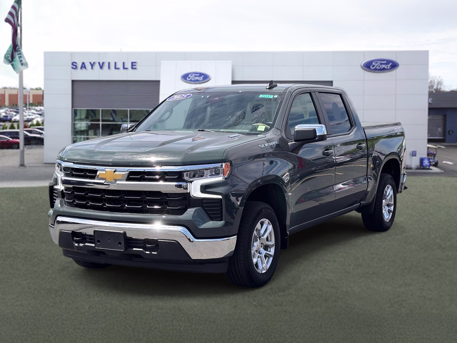 2025 Cypress Gray Chevrolet Silverado 1500 4WD Crew Cab 147 LT w/2FL 4X4 Truck