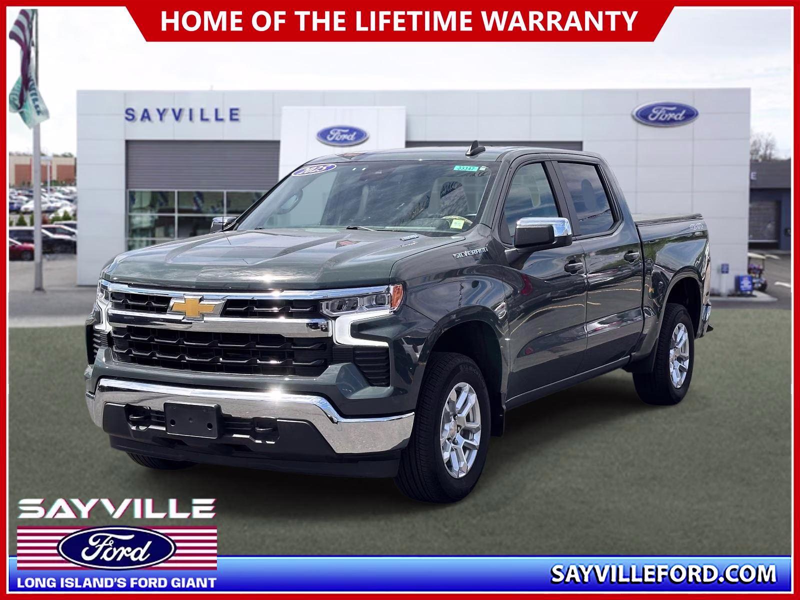 2025 Cypress Gray Chevrolet Silverado 1500 4WD Crew Cab 147 LT w/2FL 4X4 Truck