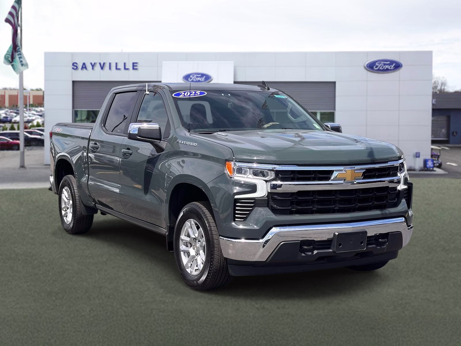 2025 Cypress Gray Chevrolet Silverado 1500 4WD Crew Cab 147 LT w/2FL 4X4 Truck