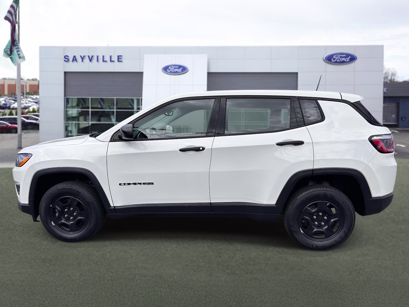 2018 White Clearcoat Jeep Compass Sport 4x4 4X4 SUV