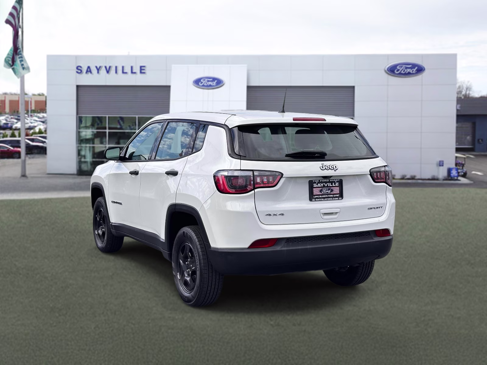 2018 White Clearcoat Jeep Compass Sport 4x4 4X4 SUV