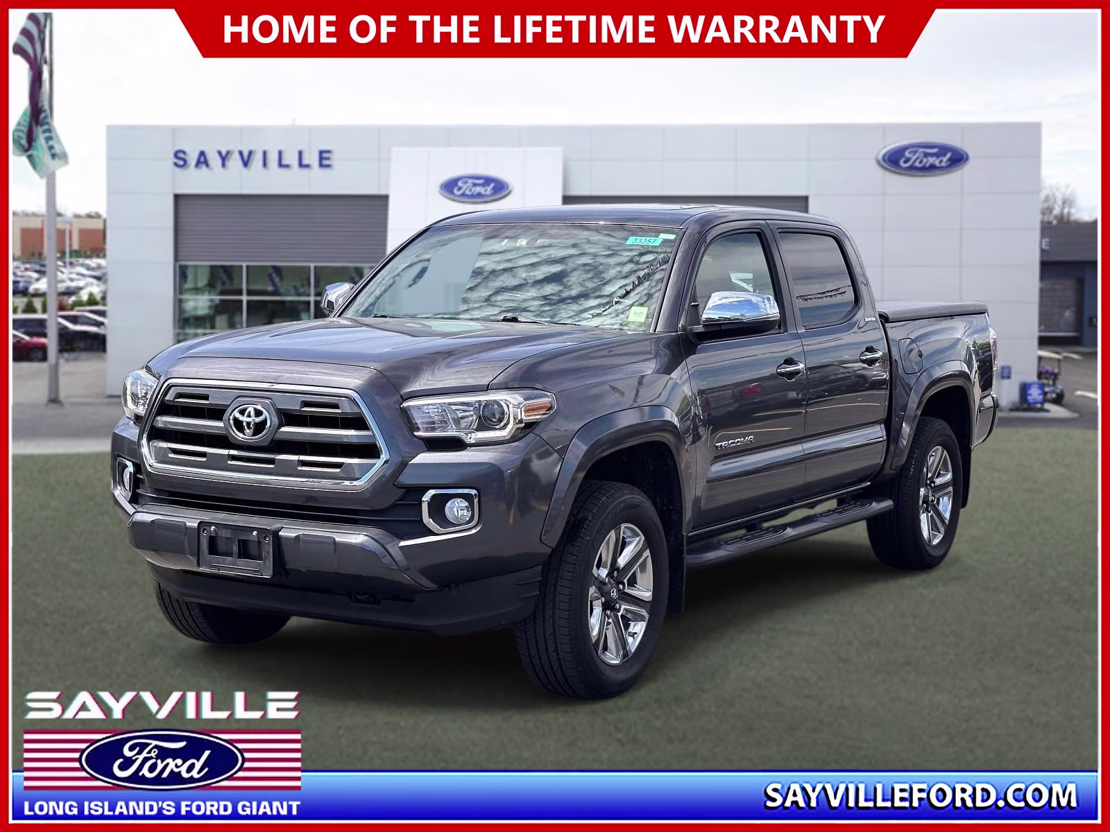 2017 Magnetic Gray Metallic Toyota Tacoma Limited Double Cab 5' Bed V6 4x4 AT (Natl) 4X4 Truck