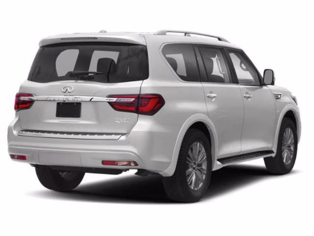 2019 Moonstone White INFINITI QX80 LUXE RWD SUV