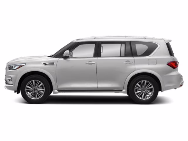 2019 Moonstone White INFINITI QX80 LUXE RWD SUV