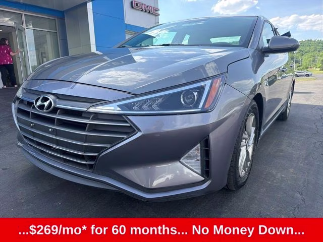 2019 Machine Gray Hyundai Elantra SEL FWD Sedan
