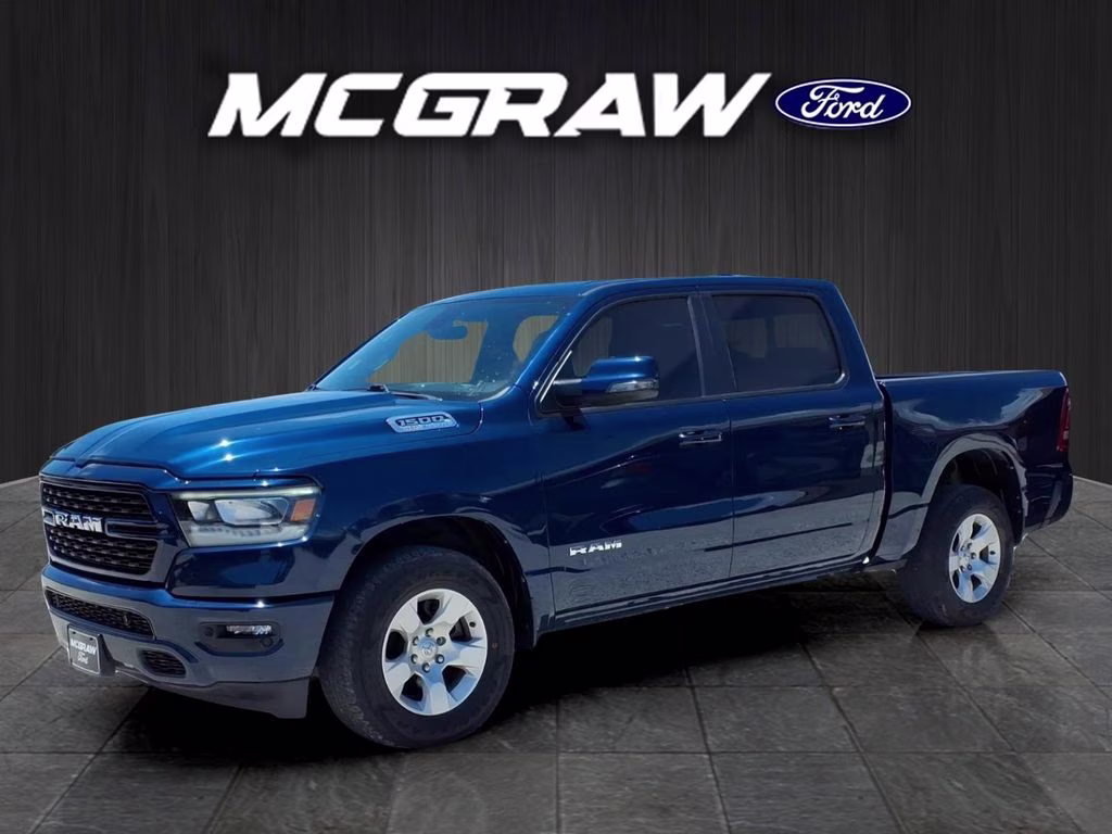 2023 Patriot Blue Pearlcoat Ram 1500 Big Horn 4X4 Truck