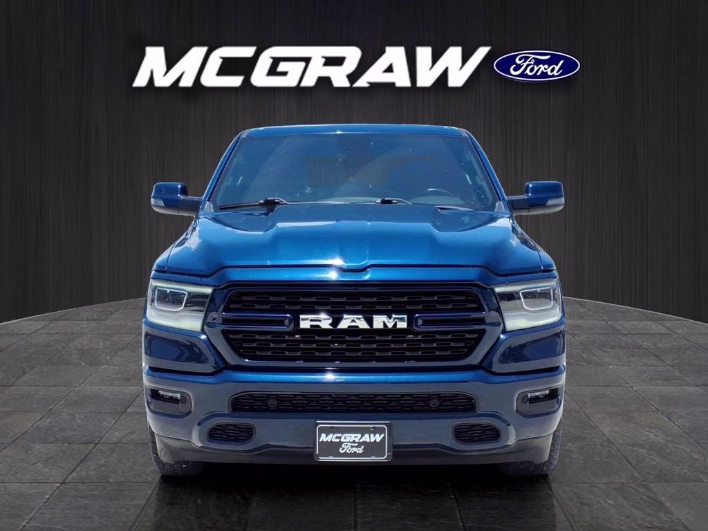 2023 Patriot Blue Pearlcoat Ram 1500 Big Horn 4X4 Truck