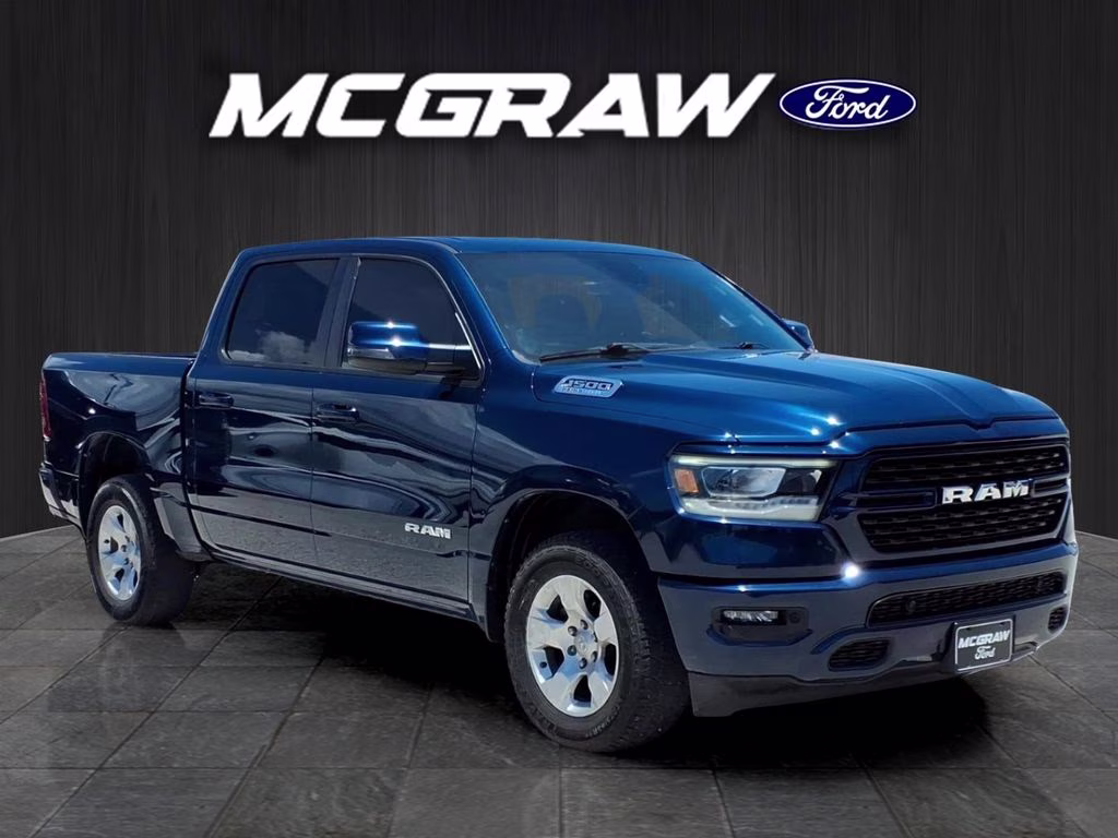 2023 Patriot Blue Pearlcoat Ram 1500 Big Horn 4X4 Truck