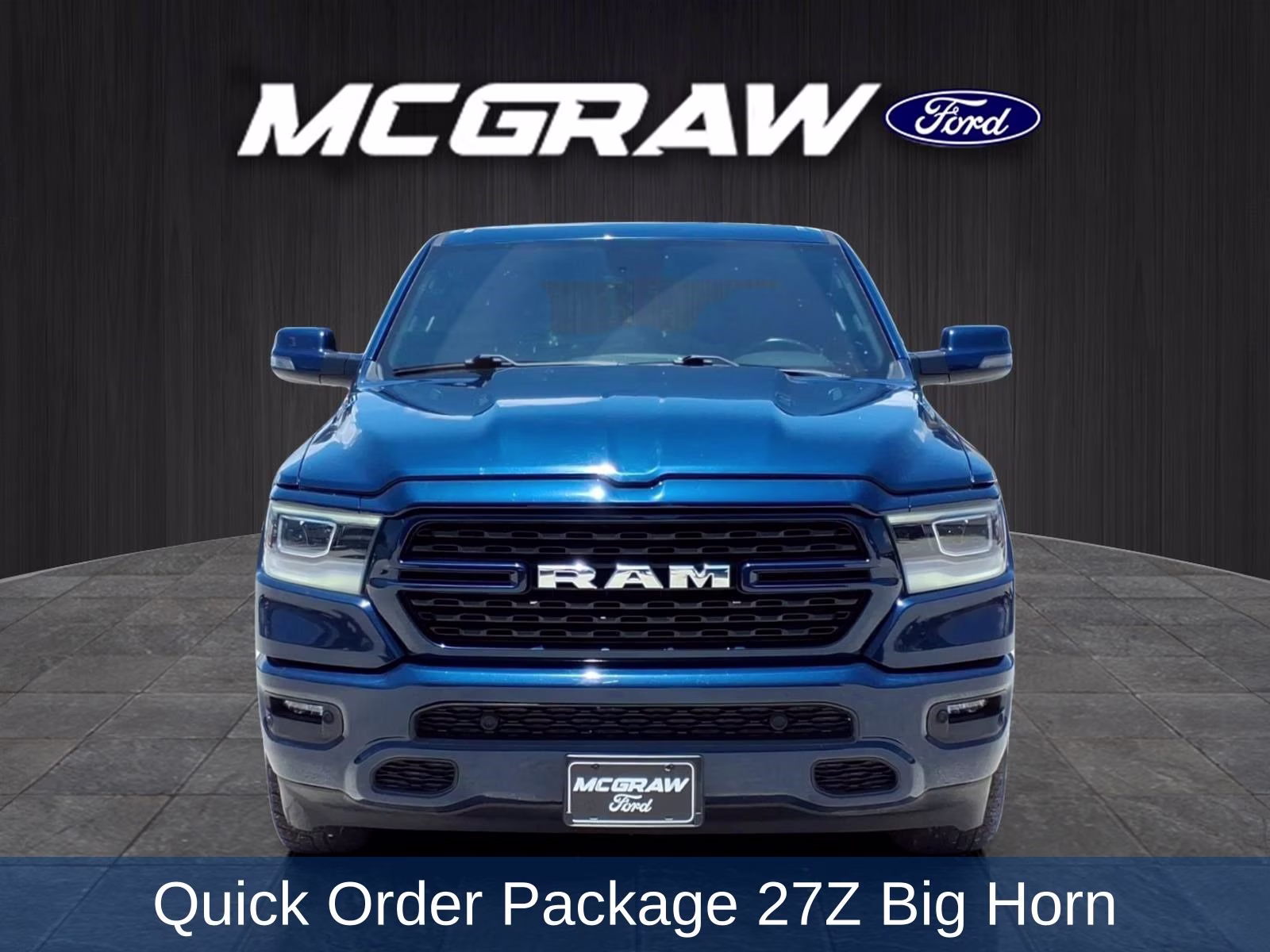 2023 Patriot Blue Pearlcoat Ram 1500 Big Horn/Lone Star 4X4 Truck