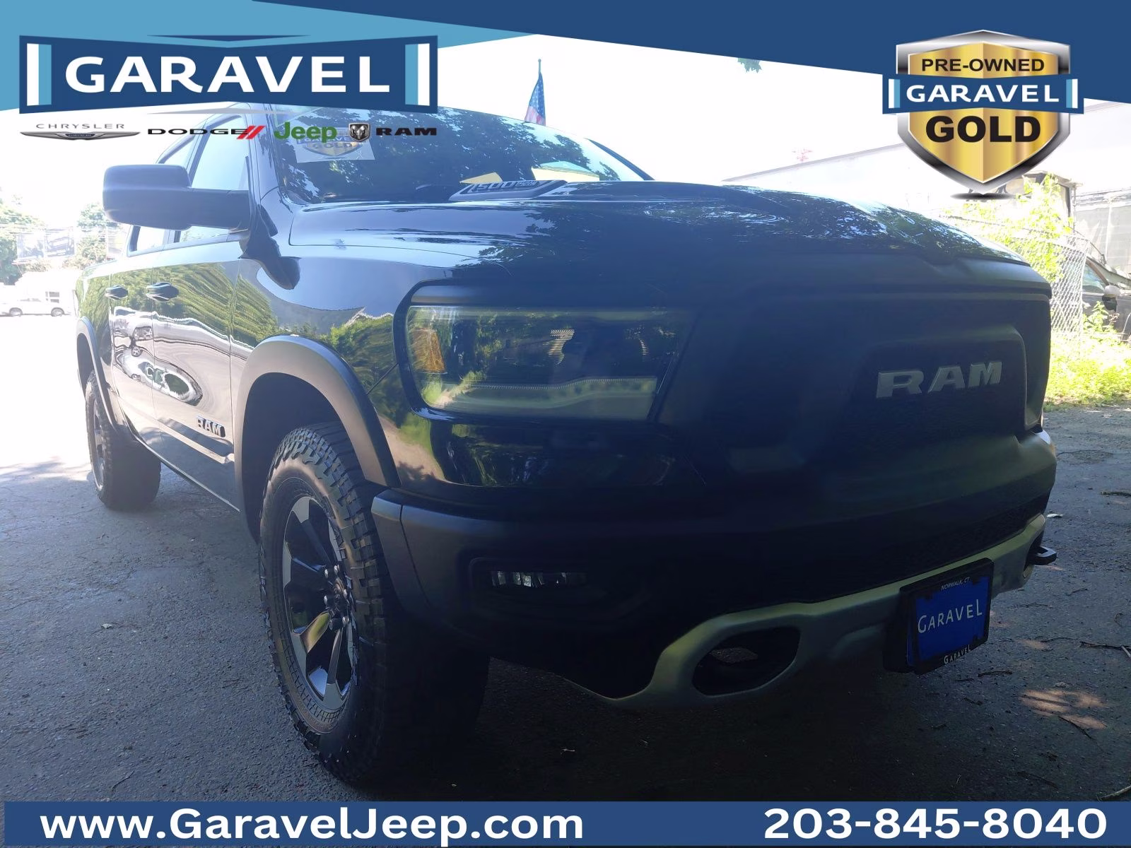 2020 Diamond Black Crystal Pearlcoat Ram 1500 Rebel 4X4 Truck