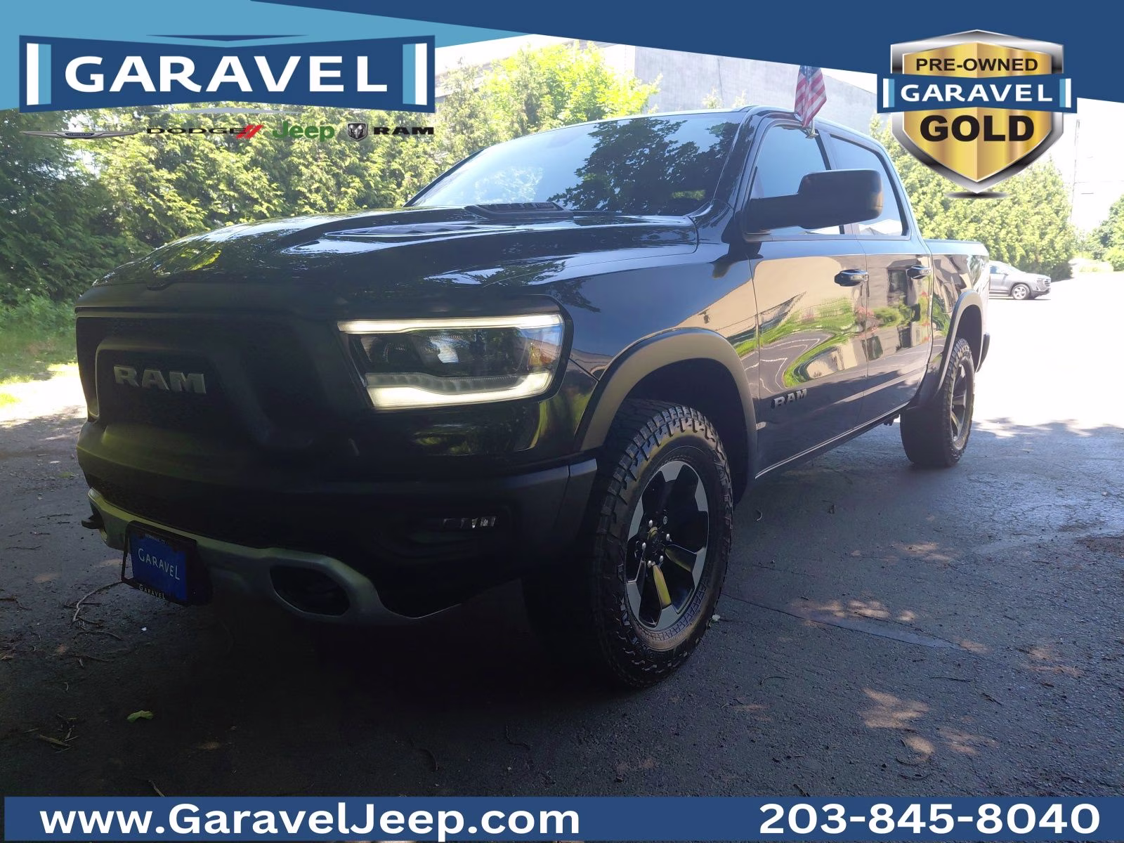 2020 Diamond Black Crystal Pearlcoat Ram 1500 Rebel 4X4 Truck