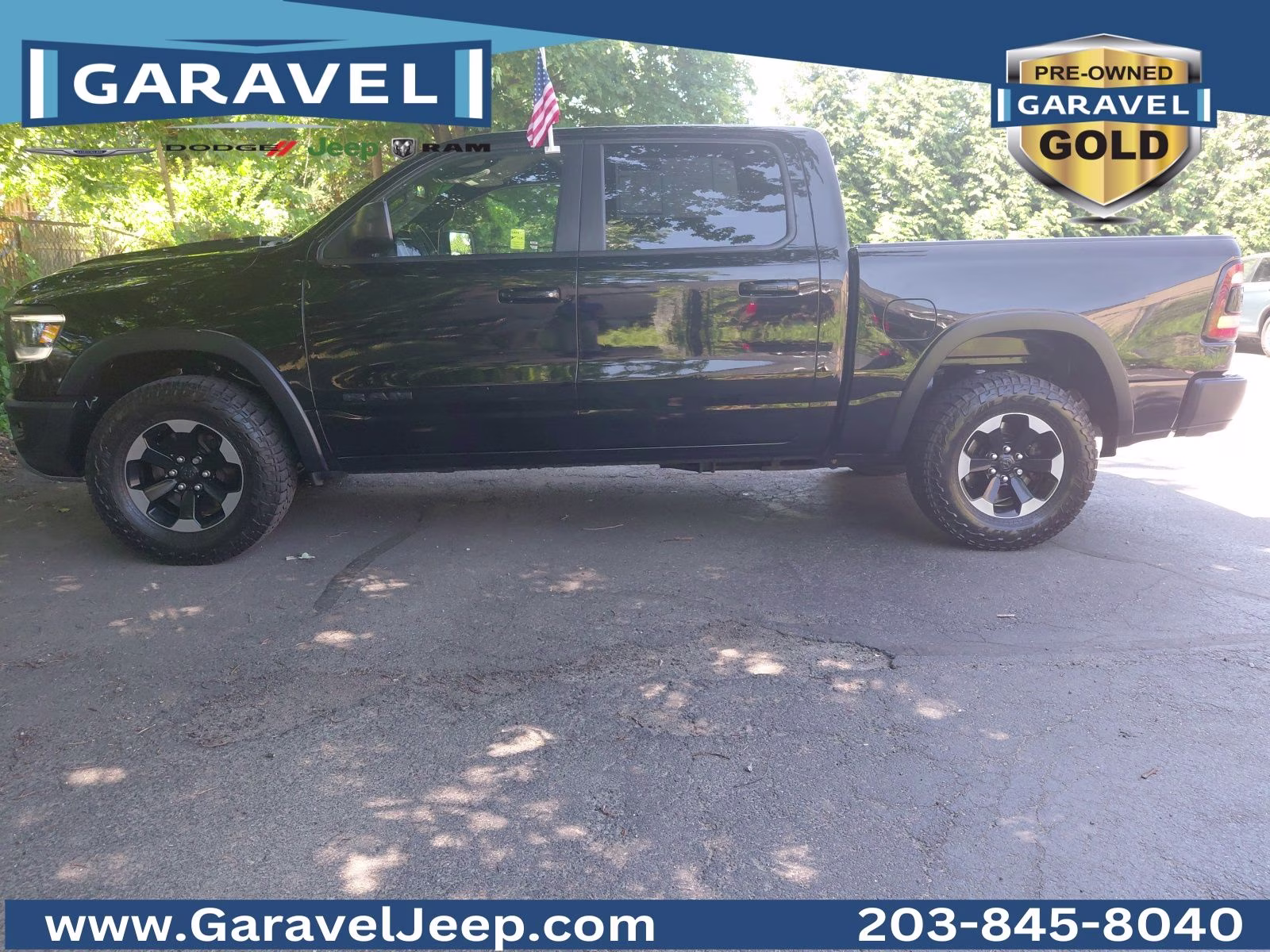 2020 Diamond Black Crystal Pearlcoat Ram 1500 Rebel 4X4 Truck