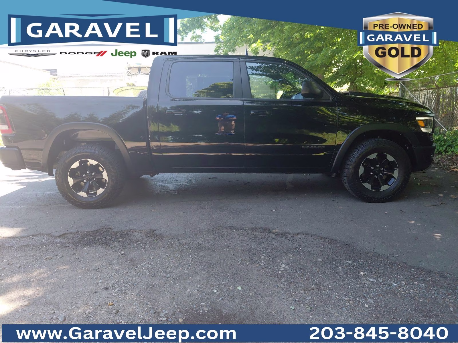 2020 Diamond Black Crystal Pearlcoat Ram 1500 Rebel 4X4 Truck