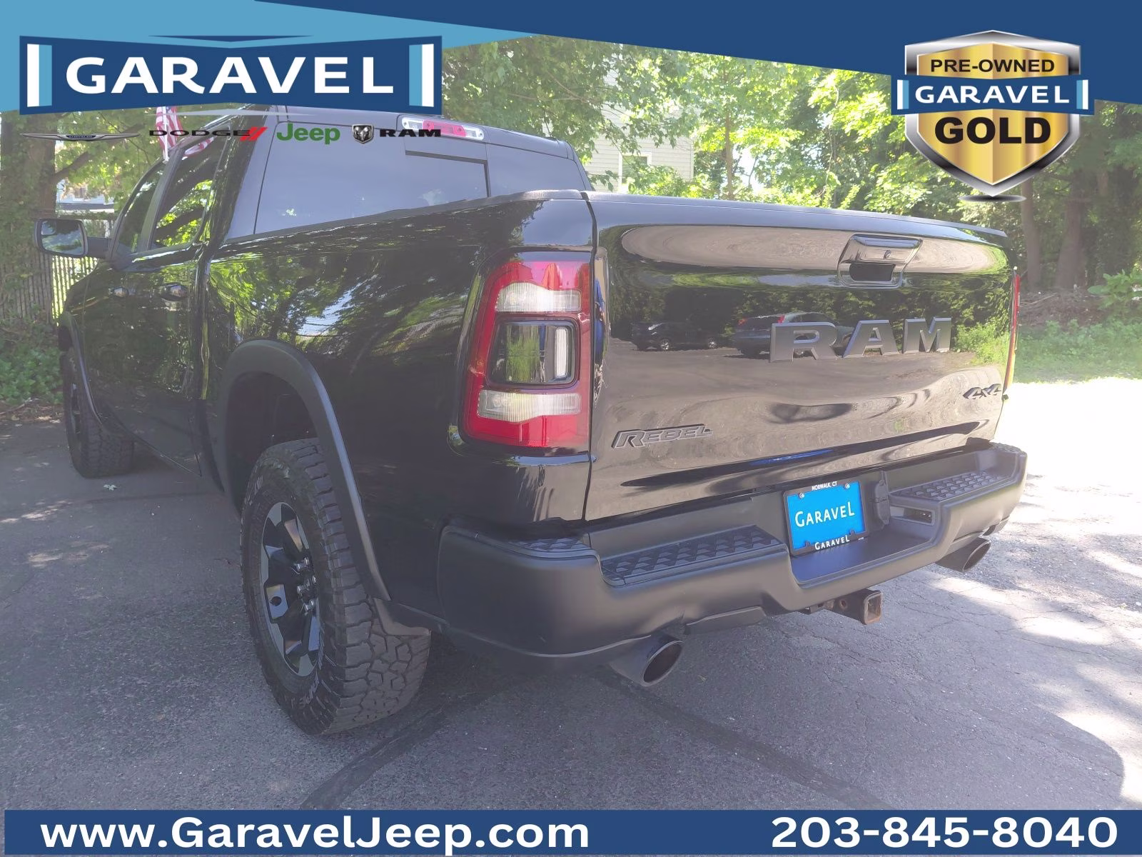 2020 Diamond Black Crystal Pearlcoat Ram 1500 Rebel 4X4 Truck
