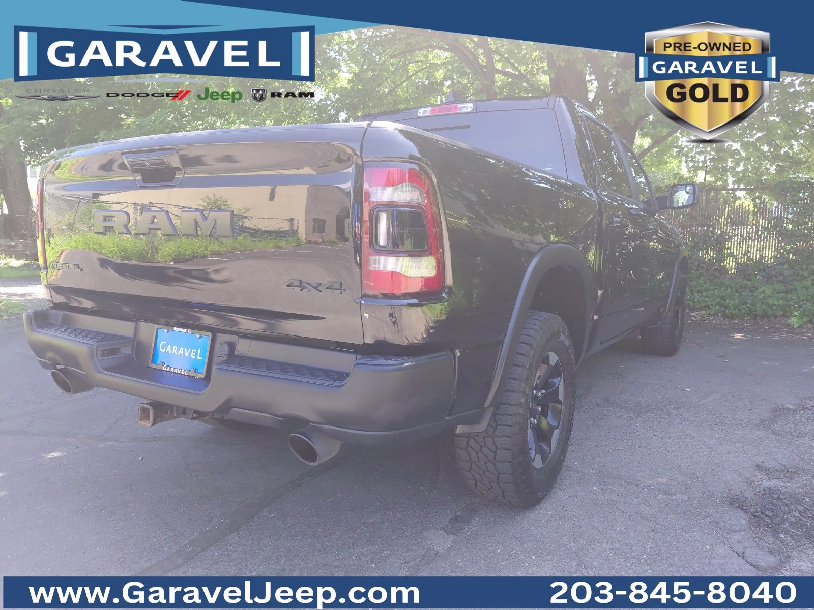 2020 Diamond Black Crystal Pearlcoat Ram 1500 Rebel 4X4 Truck