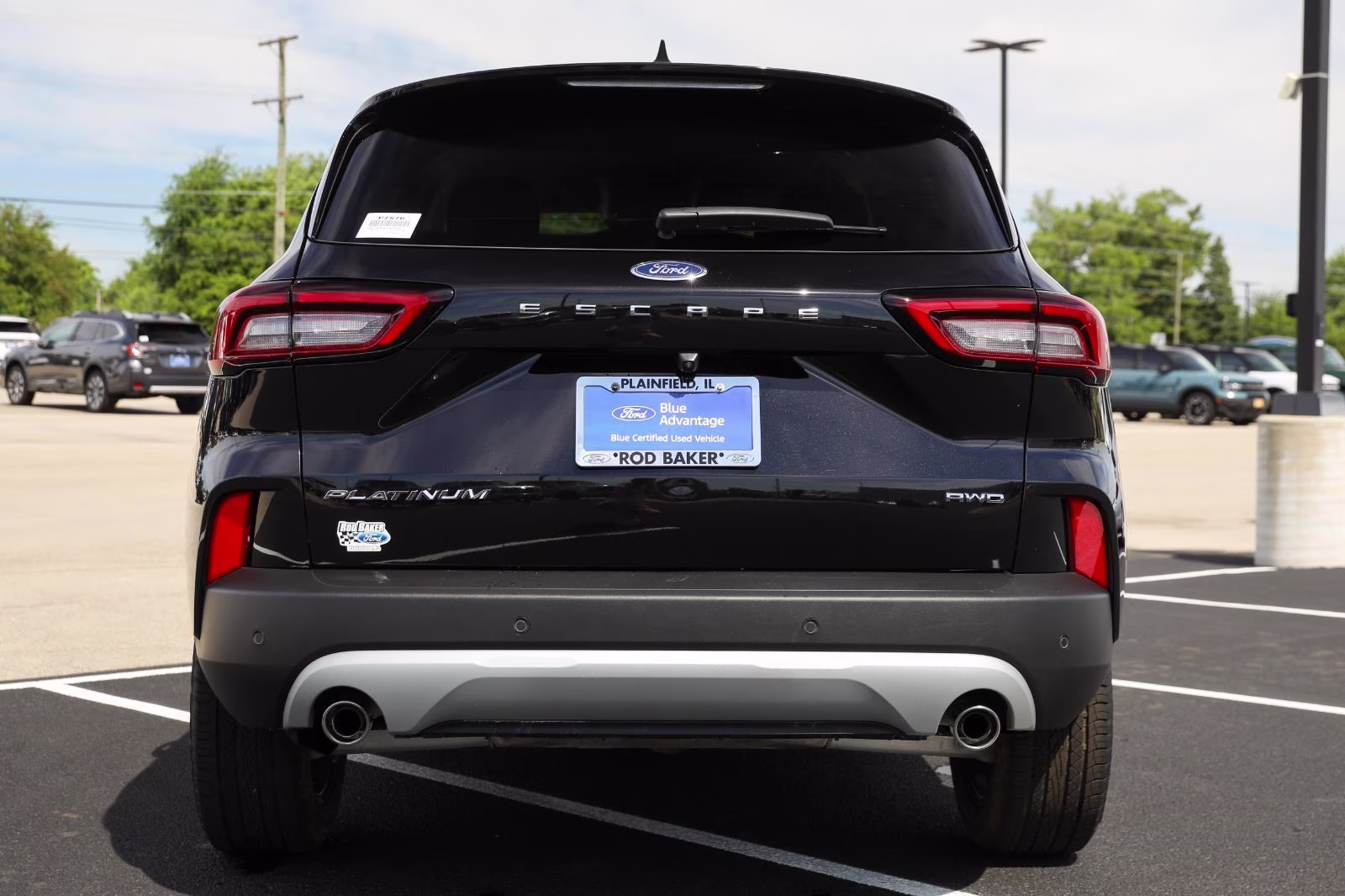 2025 Agate Black Ford Escape Platinum AWD SUV