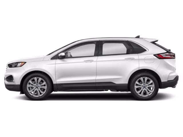 2024 Star White Metallic Tri-Coat Ford Edge Titanium AWD SUV