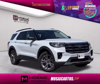 2026 White Metallic Ford Explorer Active 4X4 SUV