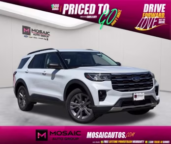 2026 White Metallic Ford Explorer Active 4X4 SUV