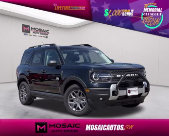 2025 Shadow Black Ford Bronco Sport Big Bend 4X4 SUV