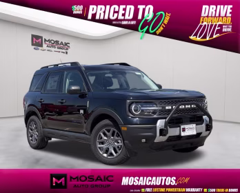 2025 Shadow Black Ford Bronco Sport Big Bend 4X4 SUV