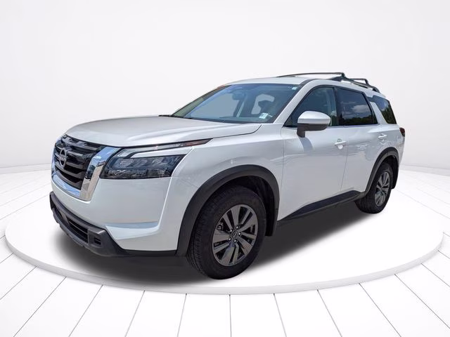 2025 Everest White Pearl Tricoat Nissan Pathfinder SV FWD SUV