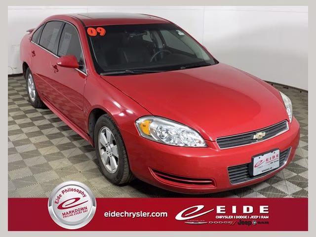 2009 Victory Red Chevrolet Impala LT FWD Sedan