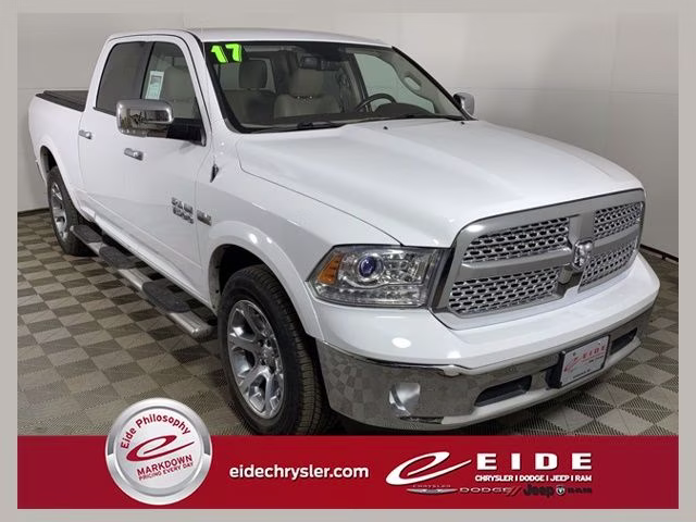 2017 Bright White Clearcoat Ram 1500 Laramie 4X4 Truck