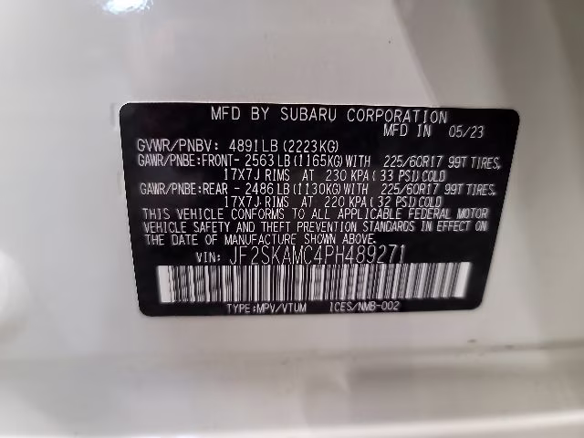 2023 Crystal White Pearl Subaru Forester Wilderness AWD SUV