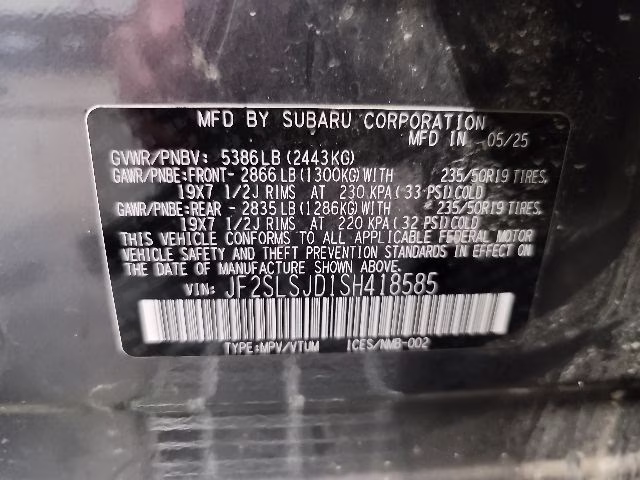 2025 Subaru Forester Hybrid Sport AWD SUV