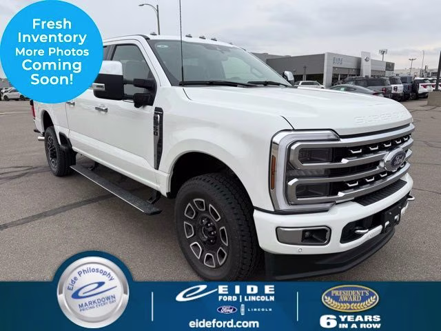 2024 White Ford Super Duty F-350 SRW Platinum 4X4 Truck