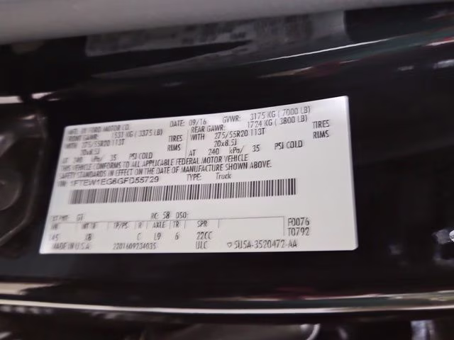 2016 Shadow Black Ford F-150 XLT 4X4 Truck