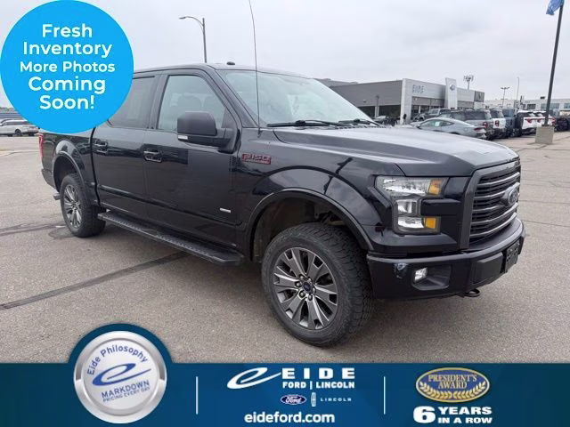 2016 Black Ford F-150 XLT 4X4 Truck