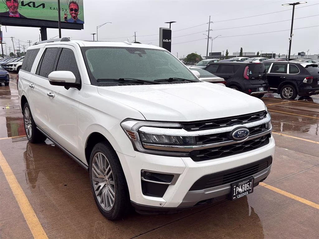 2023 Star White Metallic Tri-Coat Ford Expedition Max Limited 4X4 SUV