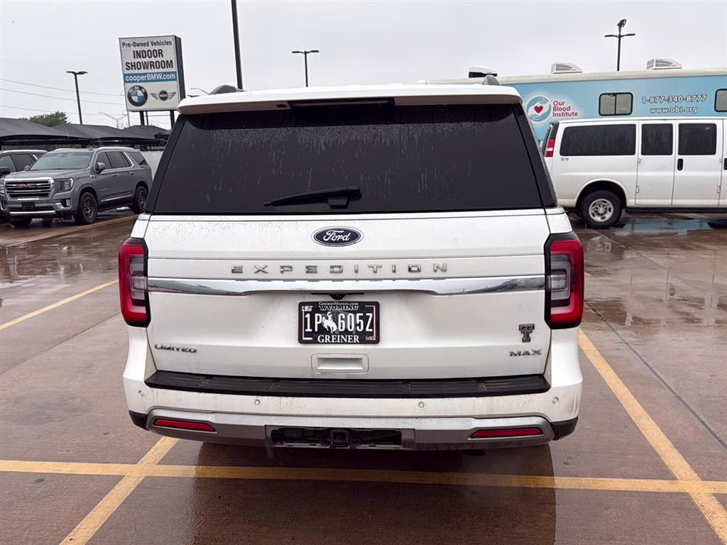 2023 Star White Metallic Tri-Coat Ford Expedition Max Limited 4X4 SUV
