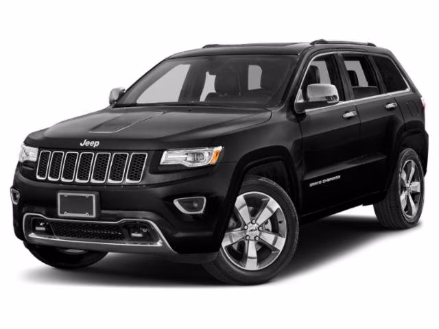 2015 Brilliant Black Crystal Pearlcoat Jeep Grand Cherokee Overland RWD SUV
