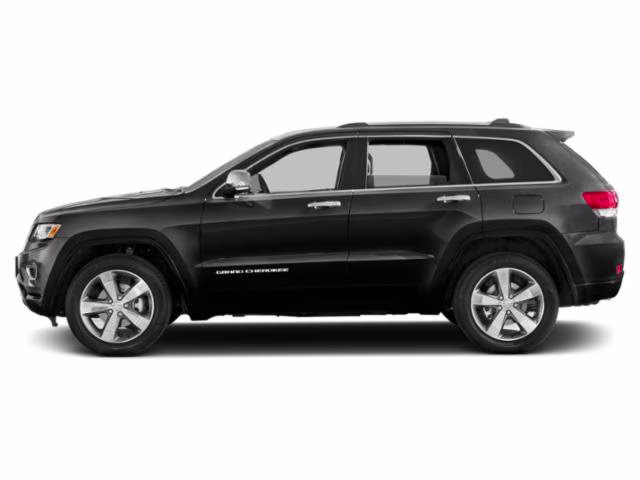 2015 Brilliant Black Crystal Pearlcoat Jeep Grand Cherokee Overland RWD SUV