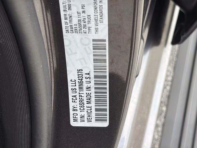 2021 Granite Crystal Metallic Clearcoat Ram 1500 Limited 4X4 Truck