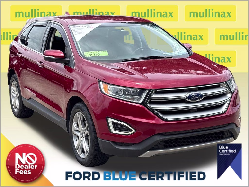 2017 Ruby Red Metallic Ford Edge Titanium FWD SUV