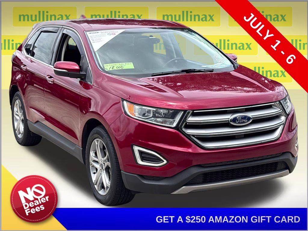 2017 Ruby Red Metallic Ford Edge Titanium FWD SUV