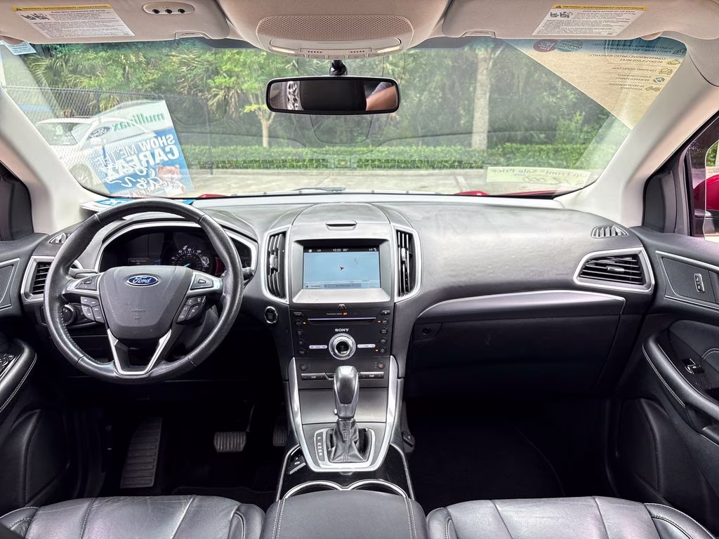 2017 Ruby Red Metallic Ford Edge Titanium FWD SUV