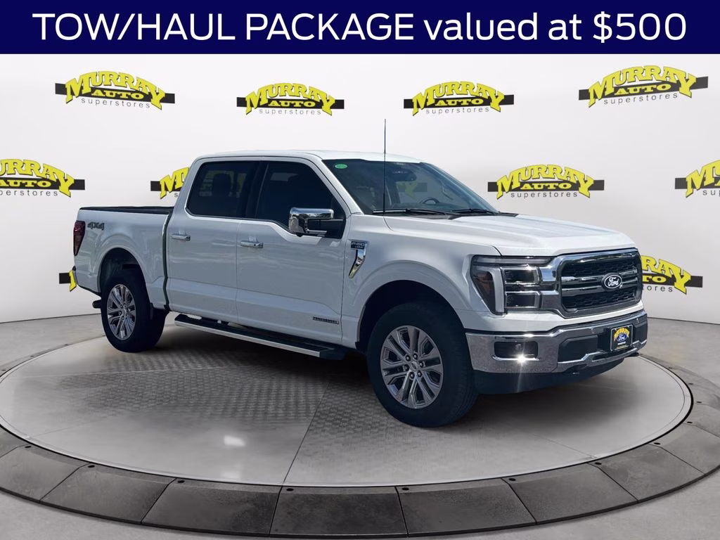 2025 White Metallic Ford F-150 Lariat 4X4 Truck