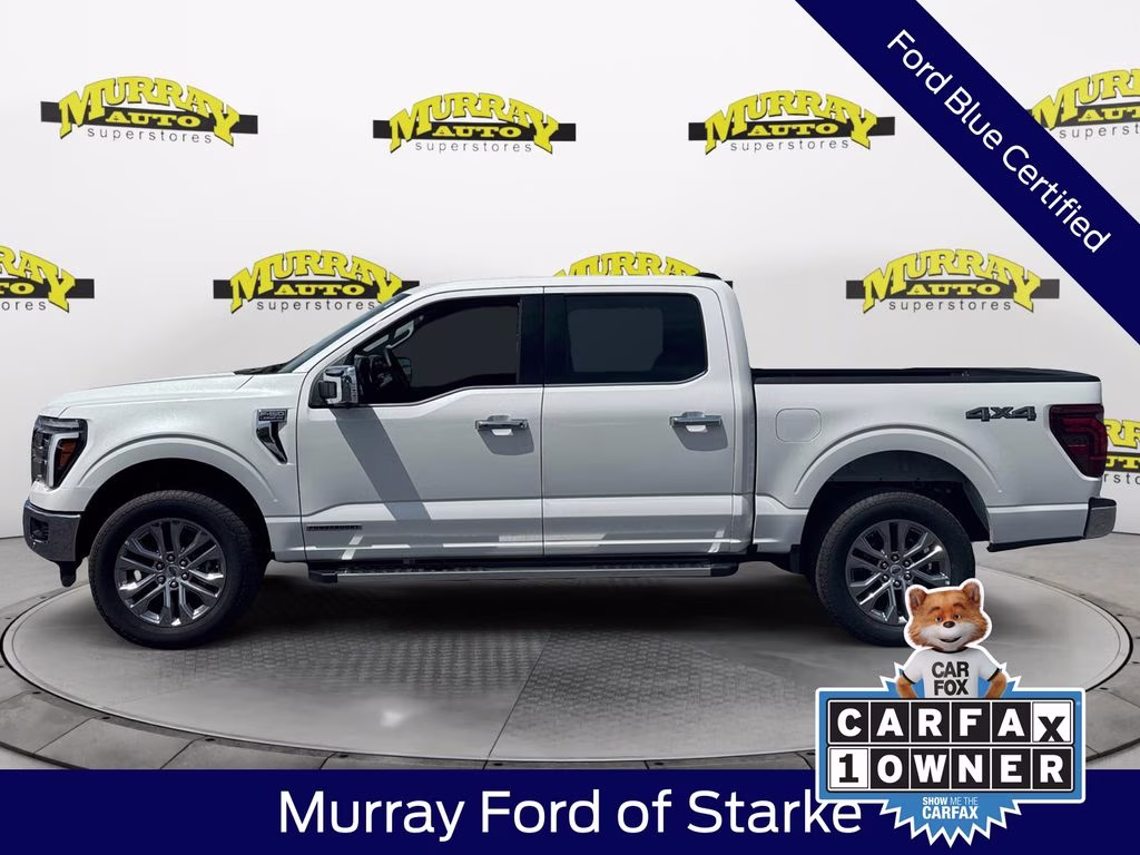 2025 White Metallic Ford F-150 Lariat 4X4 Truck