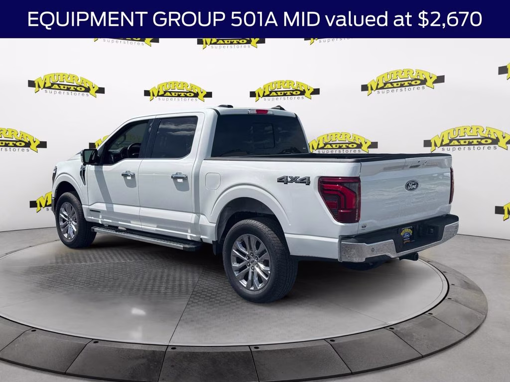 2025 White Metallic Ford F-150 Lariat 4X4 Truck