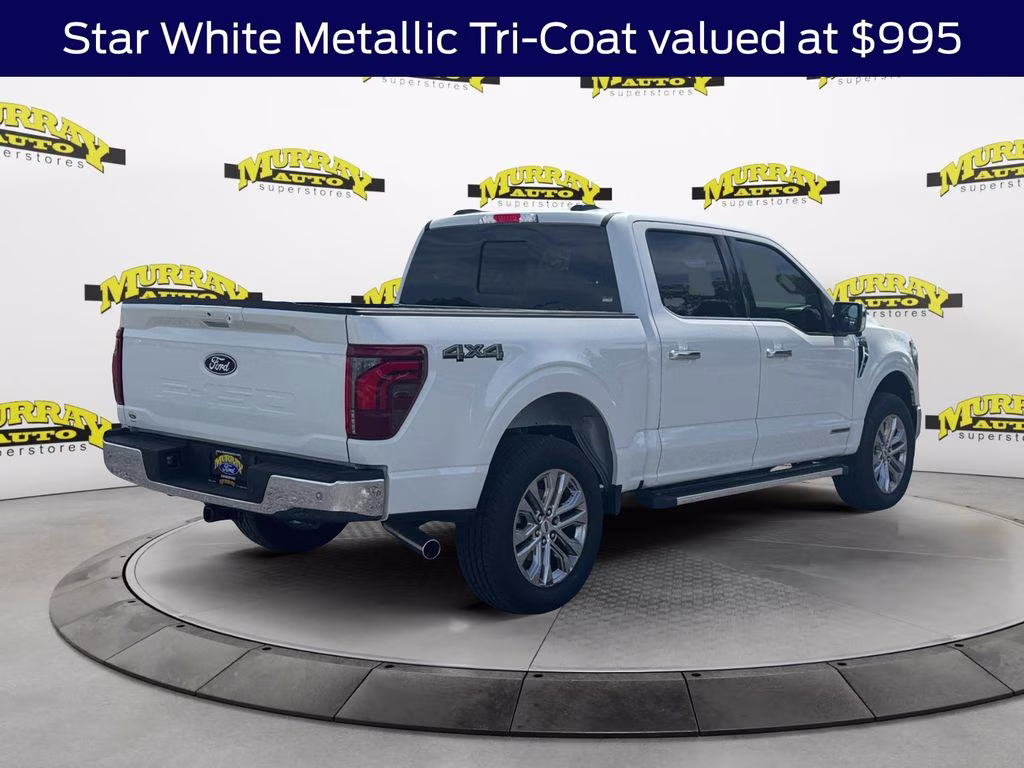2025 White Metallic Ford F-150 Lariat 4X4 Truck