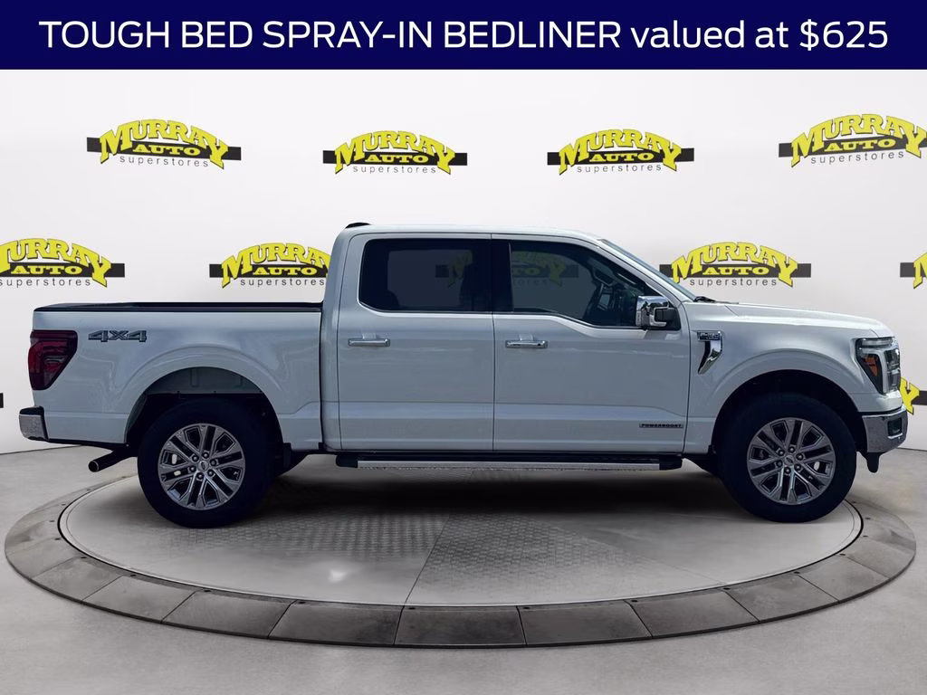 2025 White Metallic Ford F-150 Lariat 4X4 Truck