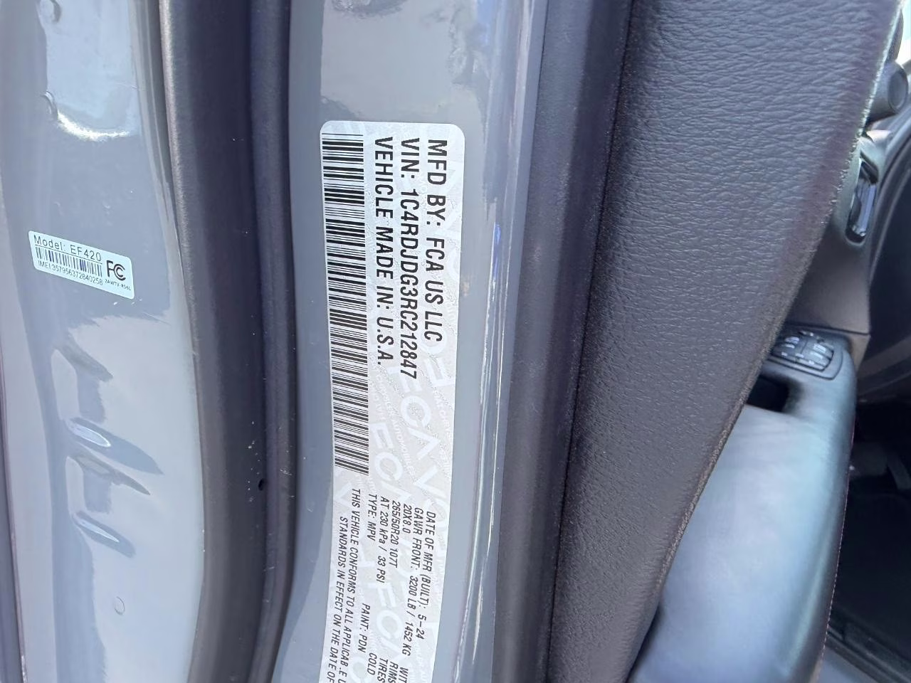 2024 Destroyer Gray Clearcoat Dodge Durango GT Plus AWD SUV