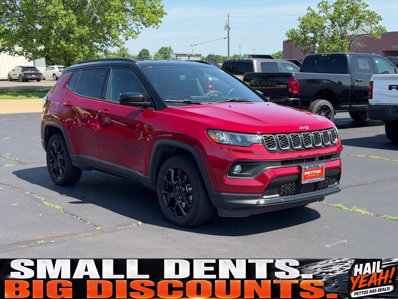 2024 Red Hot Pearlcoat Jeep Compass Latitude 4X4 SUV